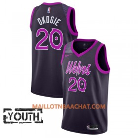 Maillot NBA Minnesota Timberwolves Josh Okogie 29 2018-19 Nike City Edition Violet Swingman - Enfant